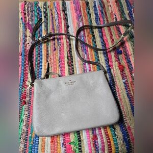 Kate Spade Taupe Side Panel Snake Skin Crossbody Purse Bag (Damaged Strap!)